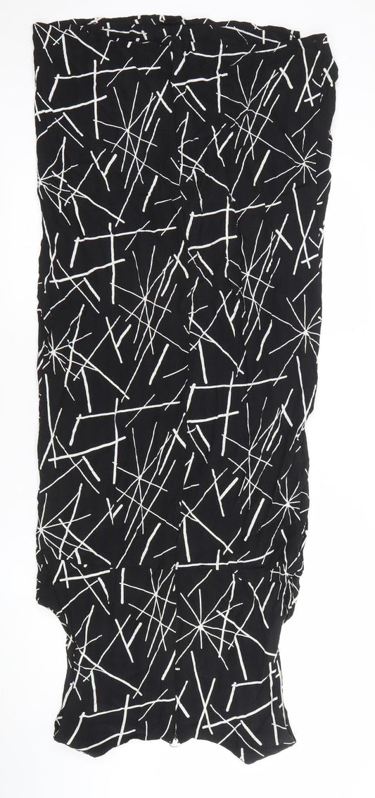 Windsmoor Women’s Black Geometric Sleeveless Sheath Dress Size 16