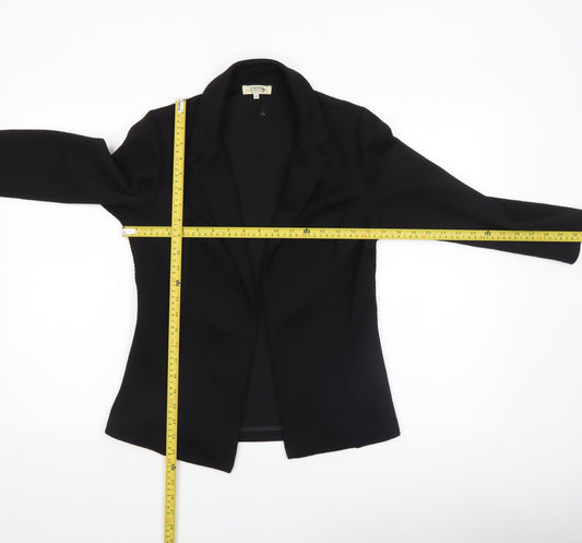 Papaya Women’s Black Size 10 Tailored Woven Blazer Jacket