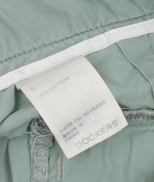 Dockers Women Green Cotton Cargo Trousers Size 8