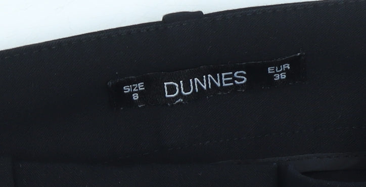 Dunnes Women’s Black Size 8 Dress Pants Straight Leg Trousers