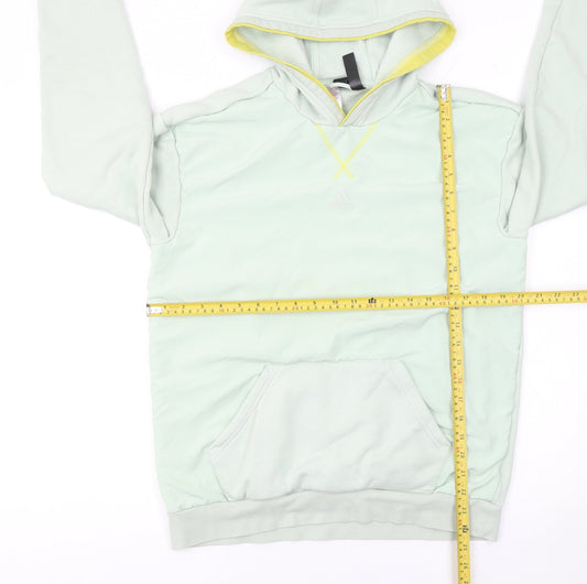 Adidas Girls Green 16 Years Pullover Hoodie Fleece Sweatshirt