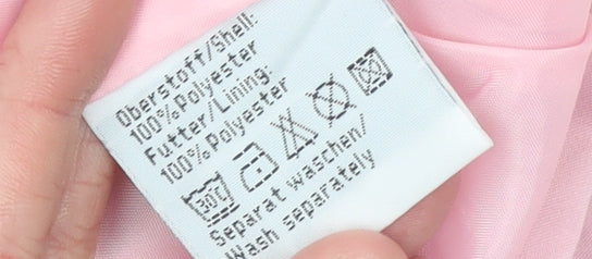 Paco Women’s Pink Sleeveless Hooded Full Zip Sport Jacket XL