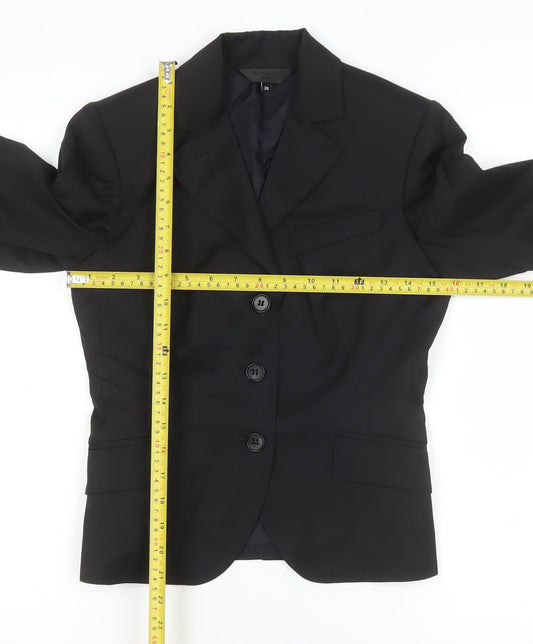 Paul Smith Black Women's Wool Blazer Black Size 10 Tailored Single-Breasted Jacket