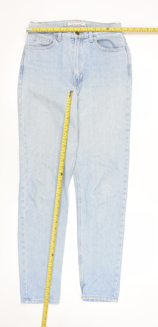 American Apparel Women Blue Size 8 High Rise Mom Jeans