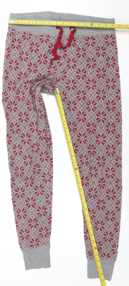 GapBody Women’s Grey Fair Isle Winter Pyjama Pants M