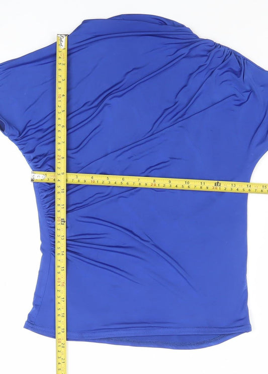 Quiz Women’s Blue Strapless Camisole Top Size 10 Slim Fit