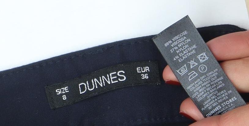 Dunnes Stores Women's Blue Size 8 Skinny Jegging Stretch Trousers