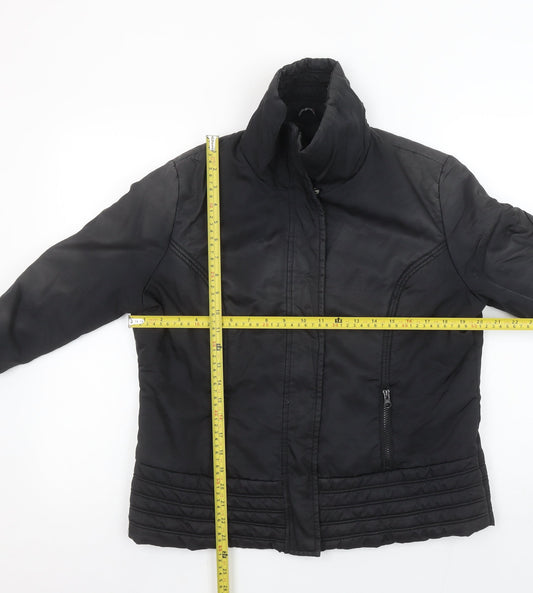 Select Women Black Size 16 Quilted Puffer Jacket