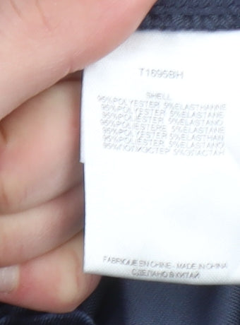 Molly Bracken Womens Blue Velvet Straight Leg Trousers Size L