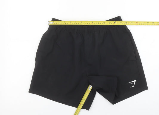 Gymshark Women’s Black S Athletic Quick Dry Activewear Shorts