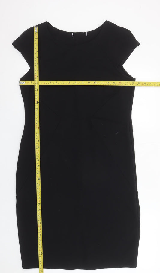 Marks and Spencer Women Black Petite Size 16 Pencil Dress