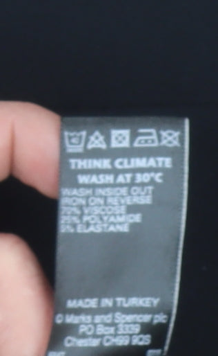 Marks and Spencer Women Black Petite Size 16 Pencil Dress