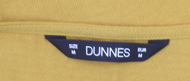 Dunnes Women’s Yellow 3/4 Sleeve V-Neck Tunic Blouse Size M