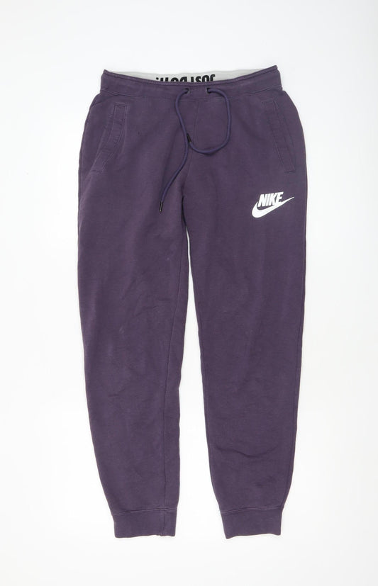 Nike Men’s Purple Jogger Sweatpants S Regular Fleece Tapered