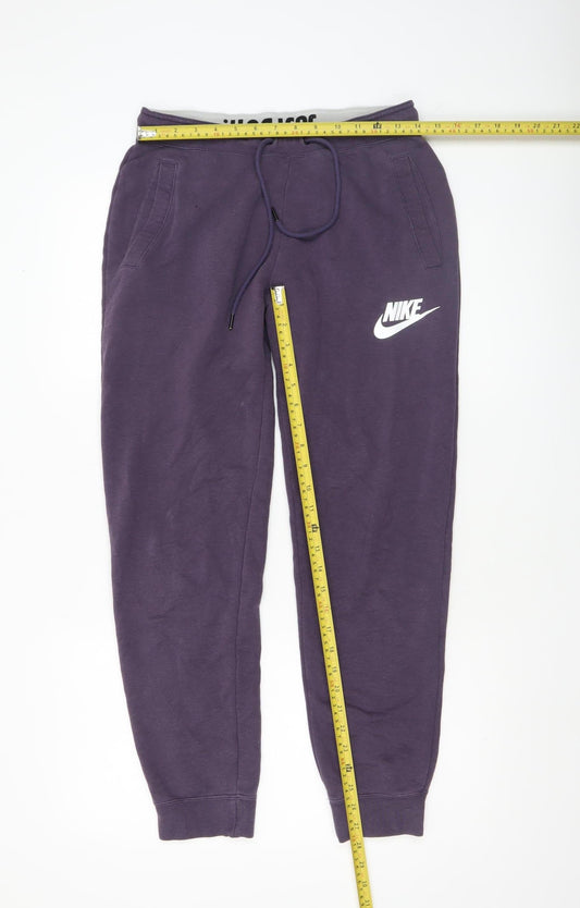 Nike Men’s Purple Jogger Sweatpants S Regular Fleece Tapered