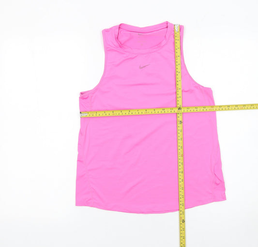 Nike Women's Pink Dri-FIT Racerback Tank Top Size S