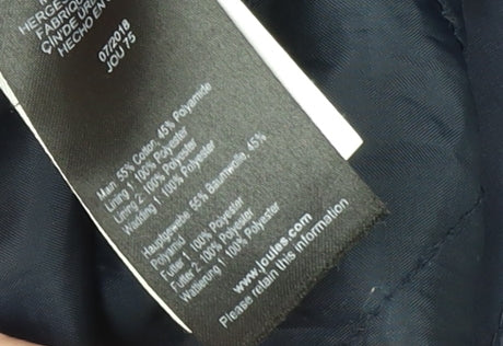 Joules Women’s Blue Waterproof Hooded Parka Coat Size 10