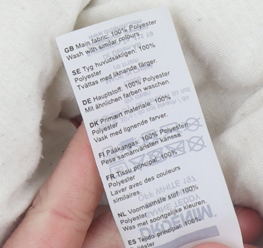 Dr Denim Womens Beige Fleece 1/4 Zip Pullover Sweatshirt Size S