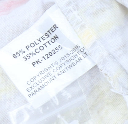 Paramour Womens Multicoloured Striped Polo Shirt Size L