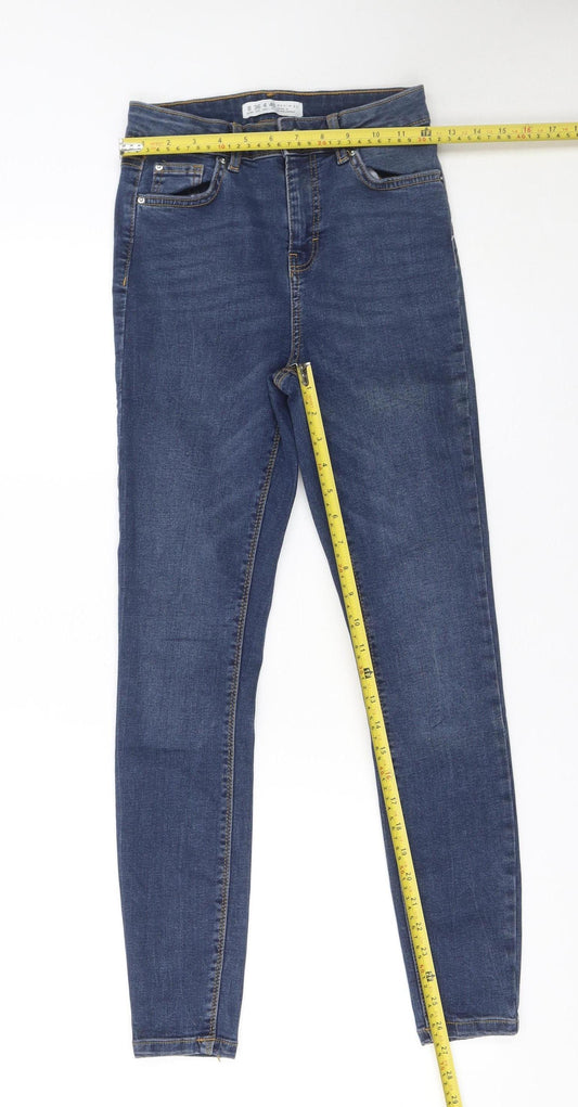 Denim Co. Women's Blue Skinny Jeans Size 8 Slim Fit Mid Rise