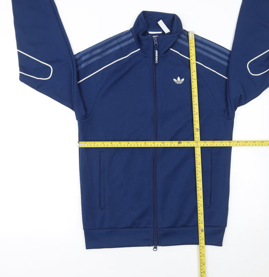 Adidas Men's Blue XS Track Jacket Full Zip Sportswear