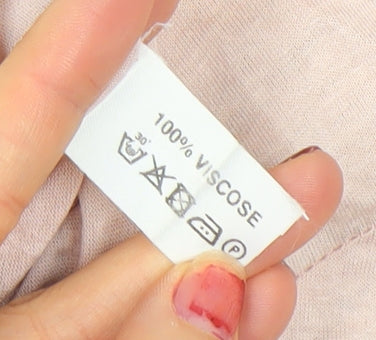 AllSaints Women Beige Viscose Long Wrap Dress Size M