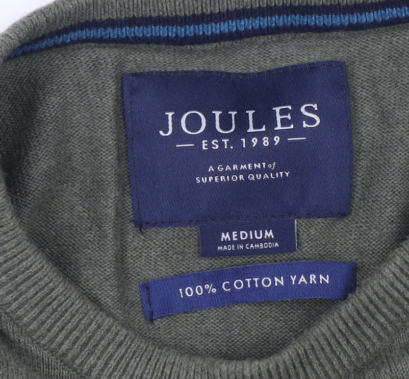 Joules Mens Green Medium Cotton Crew Neck Jumper