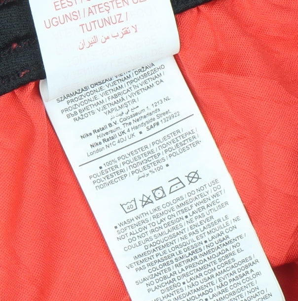 Additional view of Nike boys’ red dri-fit athletic football shorts xs 122-128 cm