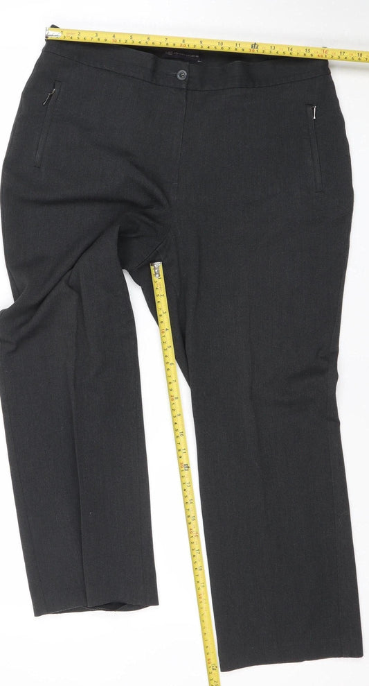 Marks and Spencer Women’s Grey Dress Pants Size 14 Short Straight Leg
