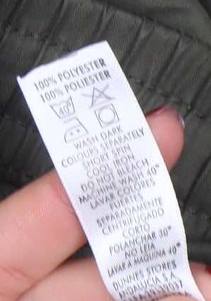 Dunnes Stores Mens Green Medium Cargo Trousers Polyester Elastic Waist