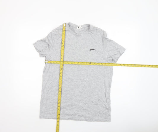 Slazenger Men's Grey XS Crew Neck Short Sleeve T-Shirt
