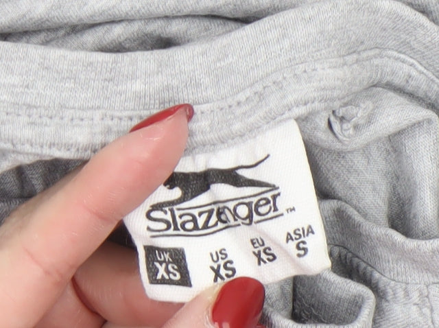 Slazenger Men's Grey XS Crew Neck Short Sleeve T-Shirt