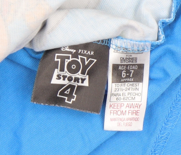 Additional view of Dunnes boys’ blue toy story 4 short sleeve cotton t-shirt 6-7 years