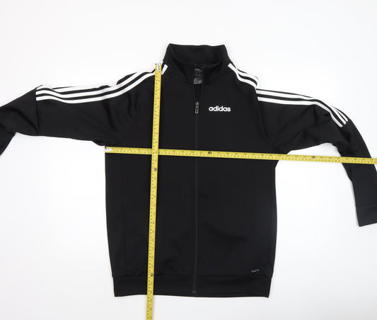 adidas Men's Black Full Zip Sports Jacket Size S Regular Fit