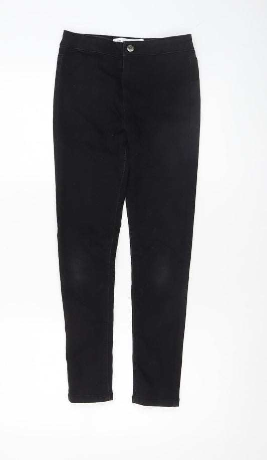 Denim Co Girls Black Super Skinny Jeans 9-10 Years Stretch Fit