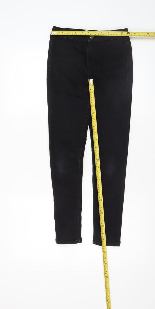 Denim Co Girls Black Super Skinny Jeans 9-10 Years Stretch Fit