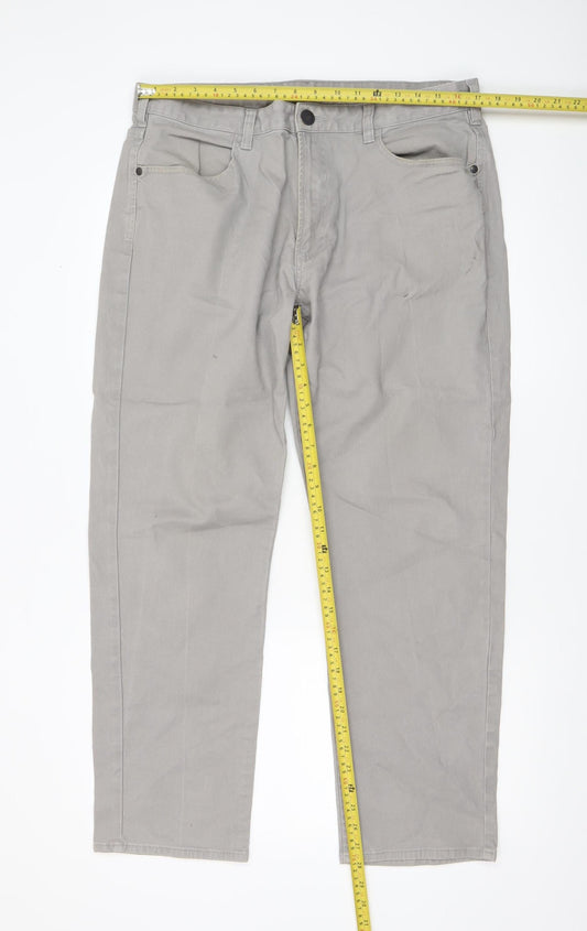 St. Bernard for Dunnes Stores Men's Grey Straight Jeans 36W 30L Cotton Blend