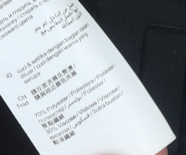 Esprit Women’s Black Size 12 Straight Leg Trousers