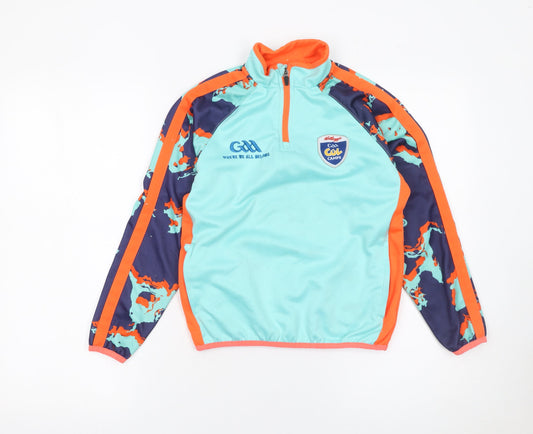 Additional front view of O'Neill boys’ blue 3-4 years 1/4 zip sports sweatshirt