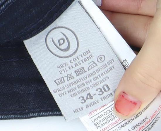 Duck and Cover Men's Blue Slim Straight Jeans 34W 30L Denim