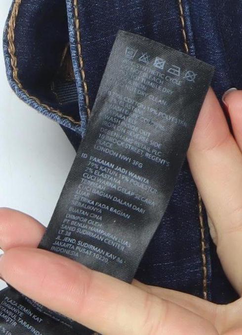 Principles Women Blue Slim Fit Stretch Skinny Jeans Size 10