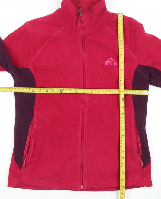 McKINLEY Women's Pink Fleece Full Zip Jacket Size 14