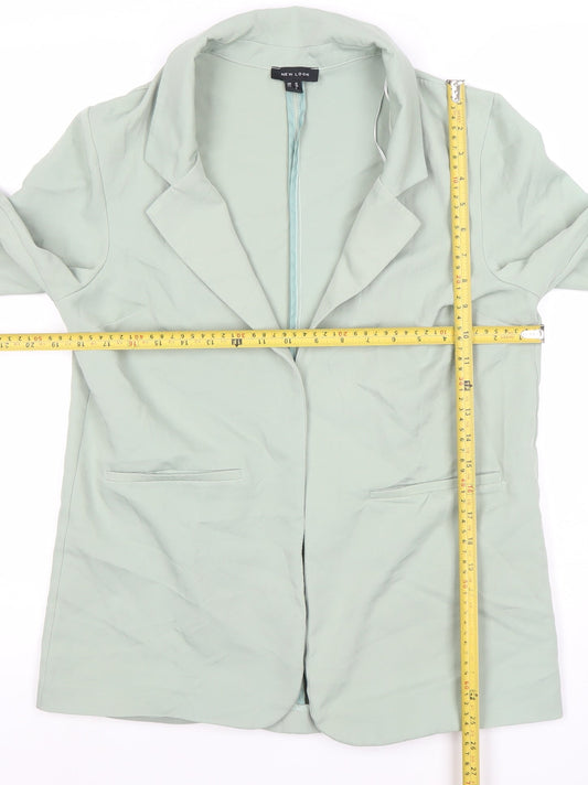 New Look Women’s Green Size 10 Single-Breasted Blazer Jacket