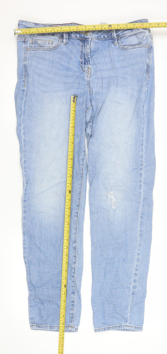 Next Women’s Blue Tall Size 14 Straight Stretch Jeans