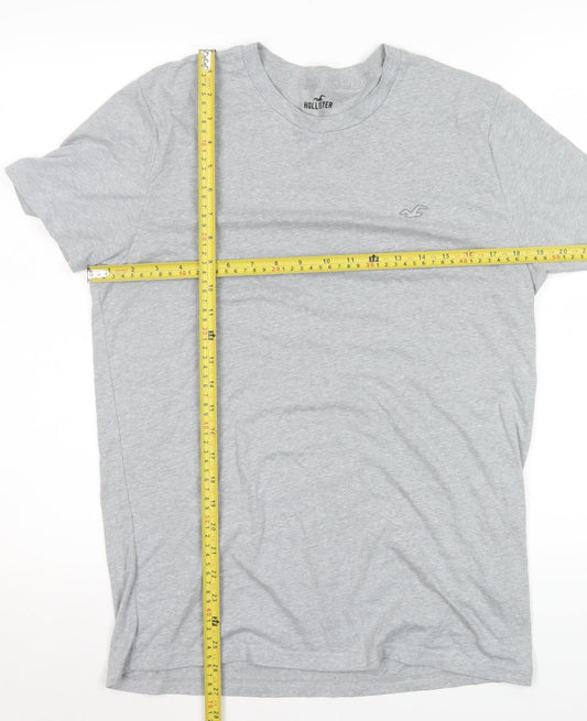 Hollister Womens Grey Basic Short Sleeve Crew Neck T-Shirt M