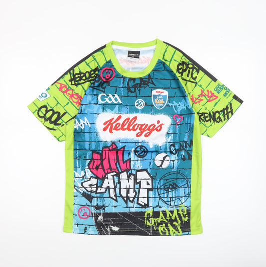Additional front view of Masita boys’ multicoloured graphic kellogg’s gaa camp t-shirt 4 years