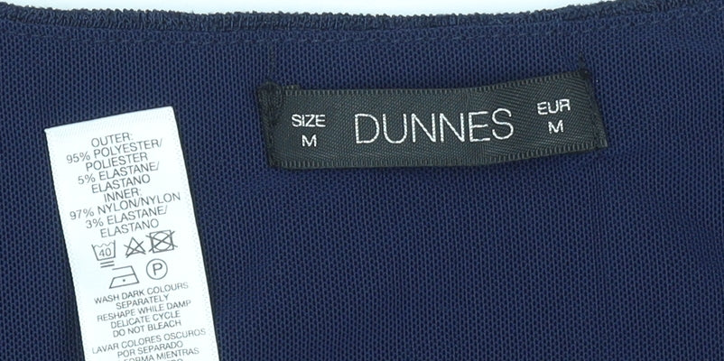 Dunnes Women Blue V-Neck Sleeveless Tank Top Size M