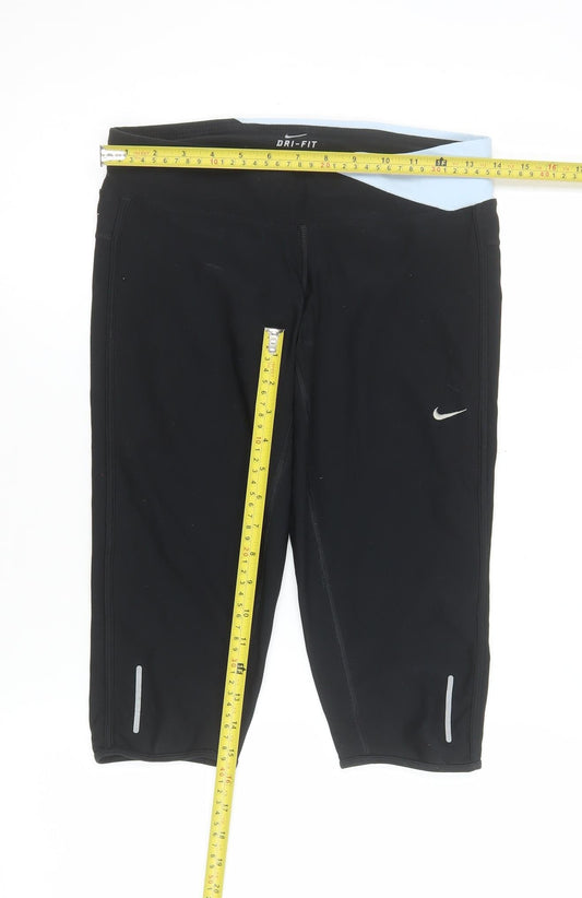 Nike Womens Black Dri-FIT Running Skort S Polyester Blend