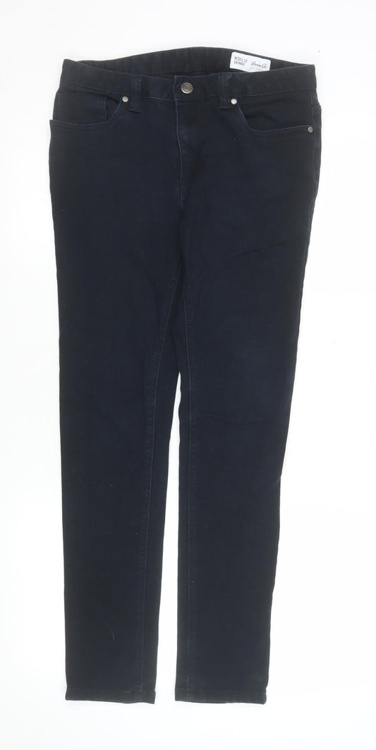 Additional front view of Denim Co Women Black Skinny Jeans W30 L32 Cotton Elastane