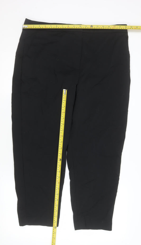 Marks and Spencer Men’s Black Regular Fit Stretch Trousers Size 18